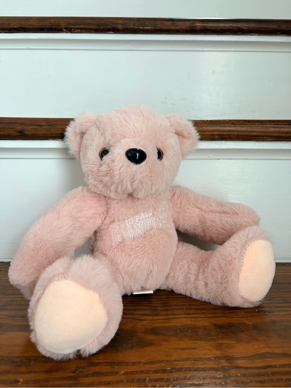 Buffalo Bandits Plush Pink Teddy Bear
